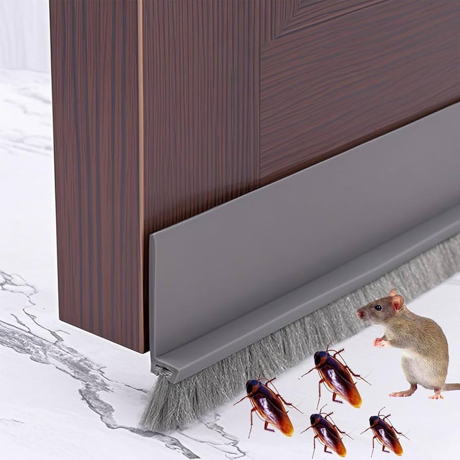 Door Draft Stopper With Brush