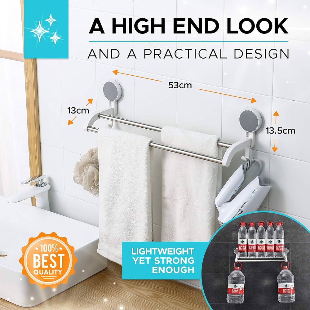 Stainless Steel Wall Mount Bathroom Towel Holder